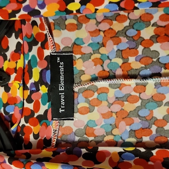 Large Rainbow Dot Open front cardigan sleek soft shacket - Picture 4 of 5